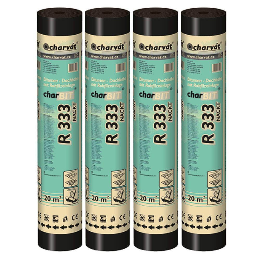 Die Bitumen-Dachpappe 'charBIT® R333'