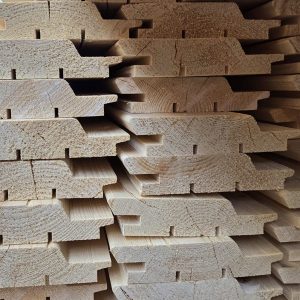 Paket Fichte Trendline Fassadenprofile 27x121 mm, 4,5 m Länge, 85 Stück