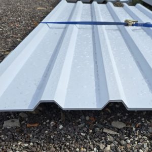 Trapezprofil 35/207 Reinweiß PVC, Montagebeispiel