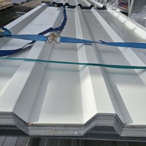 Trapezprofil 35/207 Grauweiß, Montagebeispiel