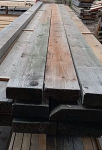 Paket Sparren Kiefer, Fichte, Tanne, 15 Stück, 5–6 m Länge, verschiedene Breiten