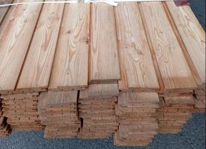 Paket sibirische Lärche Skyline Markant 23x120 mm, 4 m Länge, 87 Stück