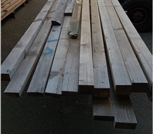 Paket Kanthölzer Fichte Tanne Kiefer, 19 Stück, verschiedene Längen