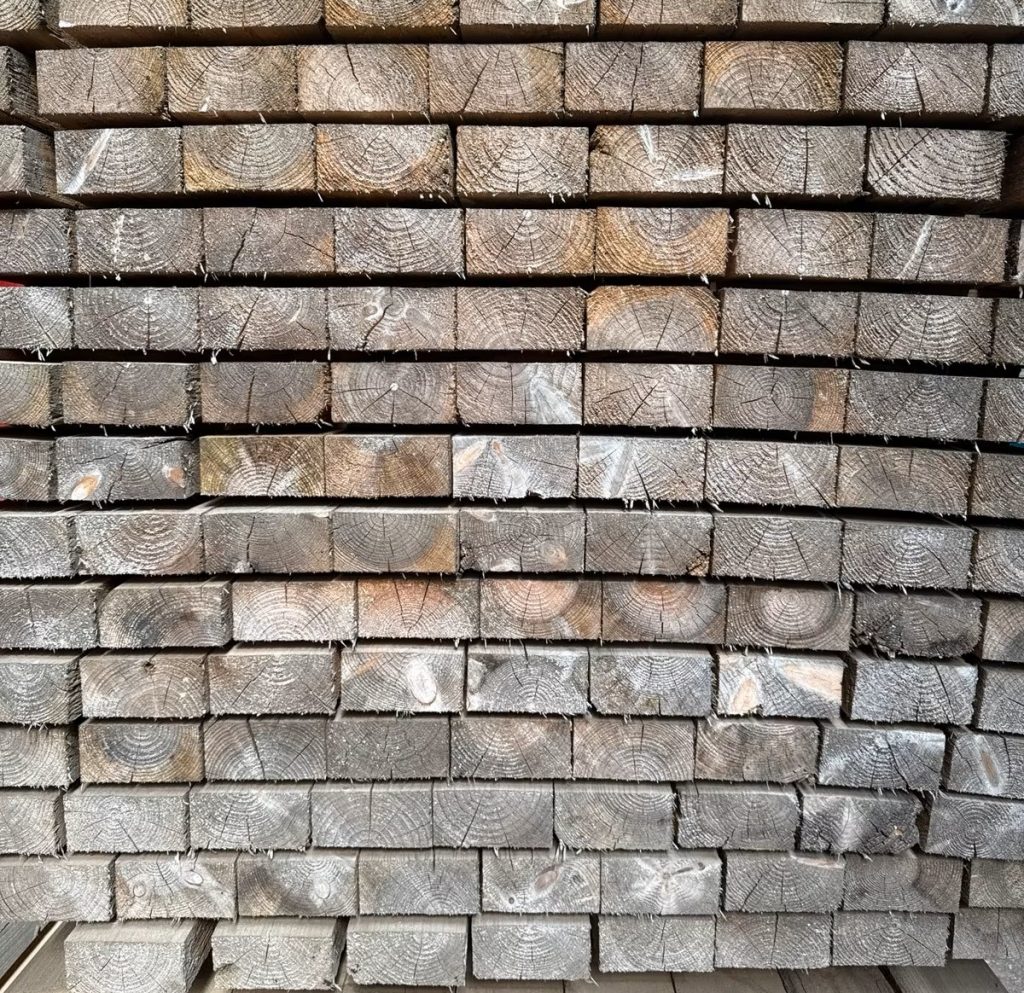 Kantholz 60x120 mm 3 m sägerau roh aus Kiefer Fichte Tanne