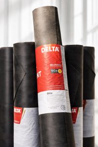 Delta Neo Vent Unterspannbahn 1,50×50 m schwarz Rolle 75 m²