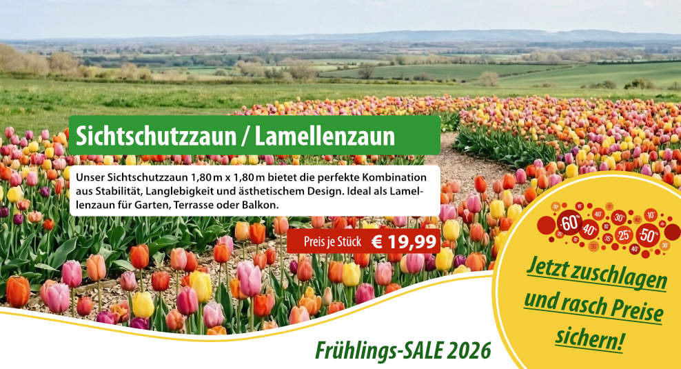 Frühlings-SALE 2026 bei holzhandel24.com
