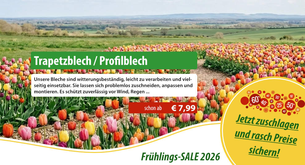 Frühlings-SALE 2026 bei holzhandel24.com